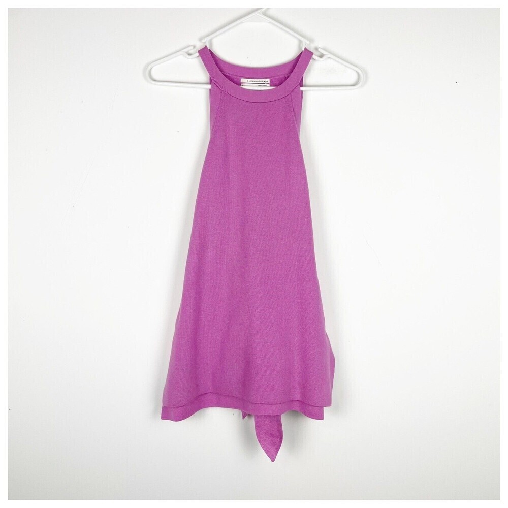Anthropologie Sleeveless Lilac Tie Waist Knit Top Vest Sweater Size S​​​​​‎